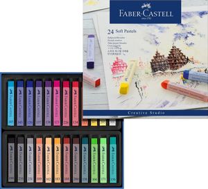 סט 24 פסטל רך FABER CASTELL 