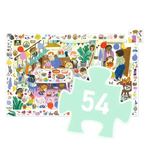 פאזל מסגרת 54 חלקים - מסיבת יום הולדת