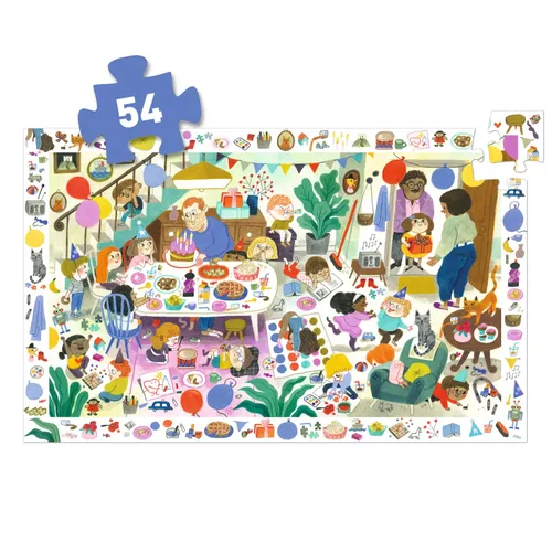 פאזל מסגרת 54 חלקים - מסיבת יום הולדת