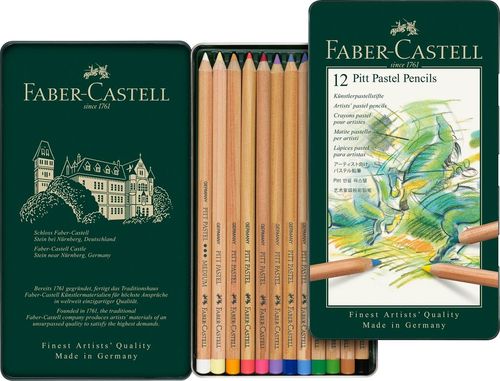 סט 12 עפרונות פסטל פיט Perfection Faber Pitt Pastel  