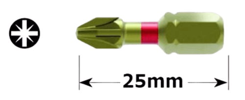 מארז 20 ביטים פוזידרייב PZ1X25 מגנטי