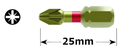 מארז 20 ביטים פוזידרייב PZ2X25 מגנטי