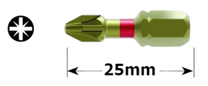 מארז 20 ביטים פוזידרייב PZ2X25 מגנטי