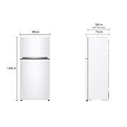 מקרר LG מקפיא עליון בנפח 592 ליטר דגם GR-M6981WE- יבואן רשמי!