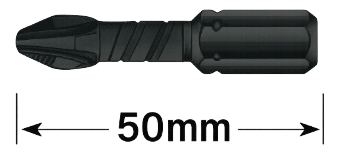 מארז 10 ביטים פיליפס PH2X50 מגנטי לגבס