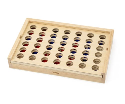 משחק חשיבה ואסטרטגיה 4 בשורה אחת מעץ