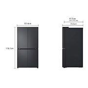 מקרר 4 דלתות 665 ליטר LG דגם GR-728B- יבואן רשמי!