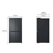 מקרר 4 דלתות 872 ליטר LG דגם GR929B-יבואן רשמי!