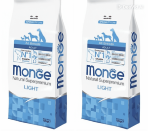מונג לייט סלמון ואורז 2×12 ק"ג – Monge Light Salmon & Rice | מולי חיות מחמד