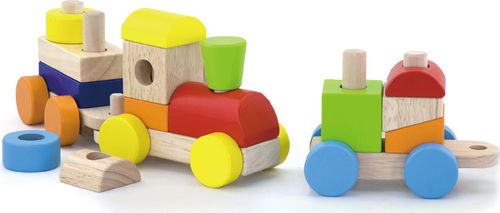 רכבת פאזל מעץ 15 חלקים