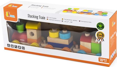 רכבת פאזל מעץ 15 חלקים