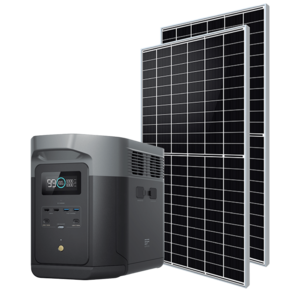 קיט סולארי ECOFLOW - תחנת כח DELTA2MAX   + זוג פאנלים סולאריים 540W