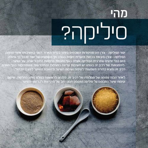 מסכה שיקומית לשיער שעבר החלקה SILICA סיליקה 500 מ