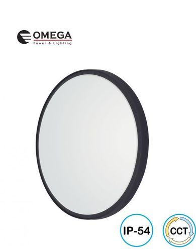 גוף תאורה שחור 30W צמוד תקרה מוגן מים BRUNO  OMEGA