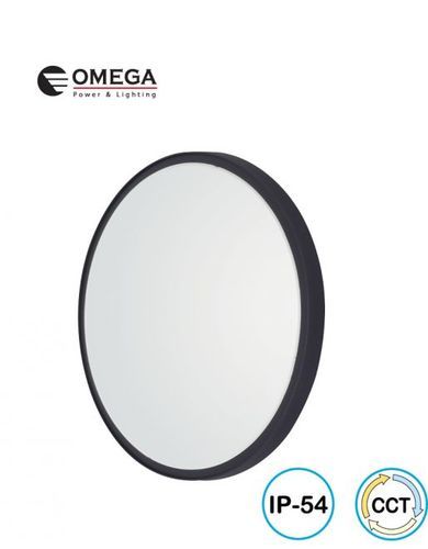 גוף תאורה שחור 30W צמוד תקרה מוגן מים BRUNO  OMEGA