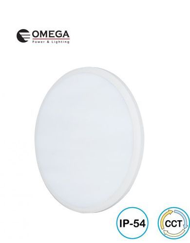 גוף תאורה לבן 30W צמוד תקרה מוגן מים BRUNO  OMEGA