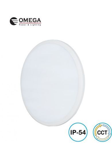 גוף תאורה לבן 30W צמוד תקרה מוגן מים BRUNO  OMEGA