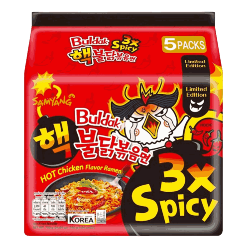 SAMYANG - ערכה להכנת ראמן בטעם עוף חריף כפול 3 700 גרם (140 X5) 