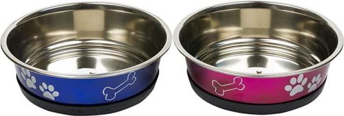 קערת נירוסטה פרמיום צבעונית עם גומי 24 ס&quot;מ