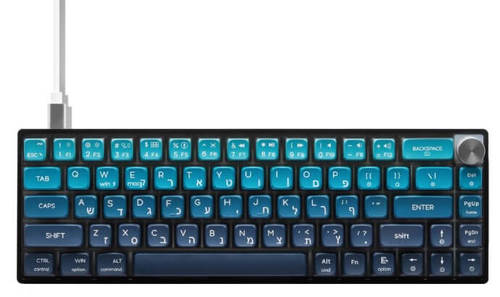 יבואן רשמי מקלדת גיימינג מכנית SKYLOONG GK61 Pro Blue Pudding