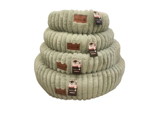 מיטה לכלב וחתול עגולה SERINITY - צבע פיסטוק - מגוון מידות