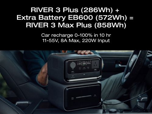 תחנת כח ECOFLOW RIVER PLUS 3 MAX