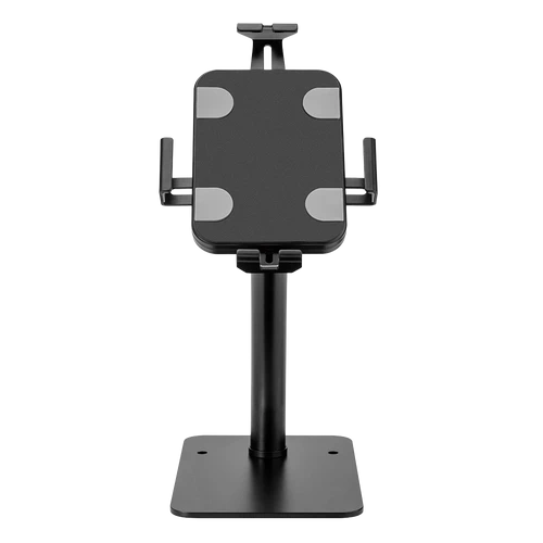 מעמד טאבלט שולחני שחור LUMI PAD33-03 פתרון מקצועי לתצוגה בטוחה נגד גניבות