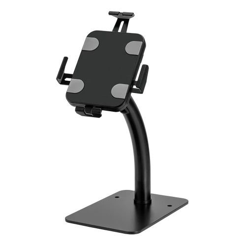 מעמד טאבלט שולחני שחור LUMI PAD33-03 פתרון מקצועי לתצוגה בטוחה נגד גניבות