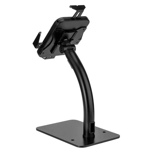 מעמד טאבלט שולחני שחור LUMI PAD33-03 פתרון מקצועי לתצוגה בטוחה נגד גניבות