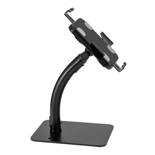 מעמד טאבלט שולחני שחור LUMI PAD33-03 פתרון מקצועי לתצוגה בטוחה נגד גניבות