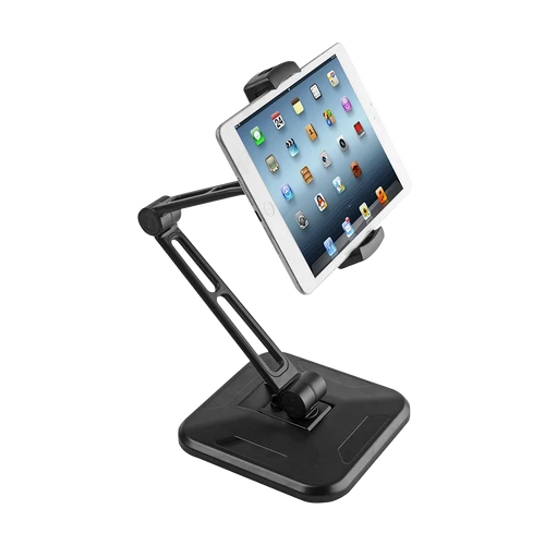 מעמד טאבלט שולחני שחור LUMI PAD28-01 זרוע מתכווננת לשימוש גמיש ונוח