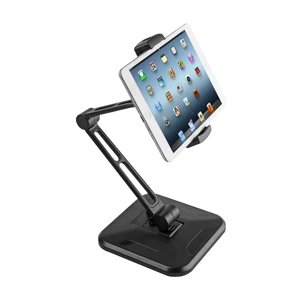 מעמד טאבלט שולחני שחור LUMI PAD28-01 זרוע מתכווננת לשימוש גמיש ונוח
