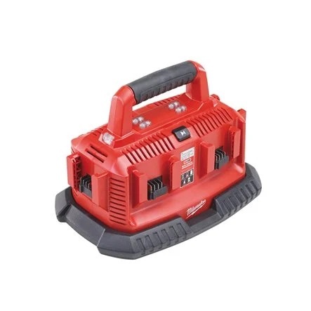 עמדת טעינה מהירה ל6 סוללות Milwaukee 18V