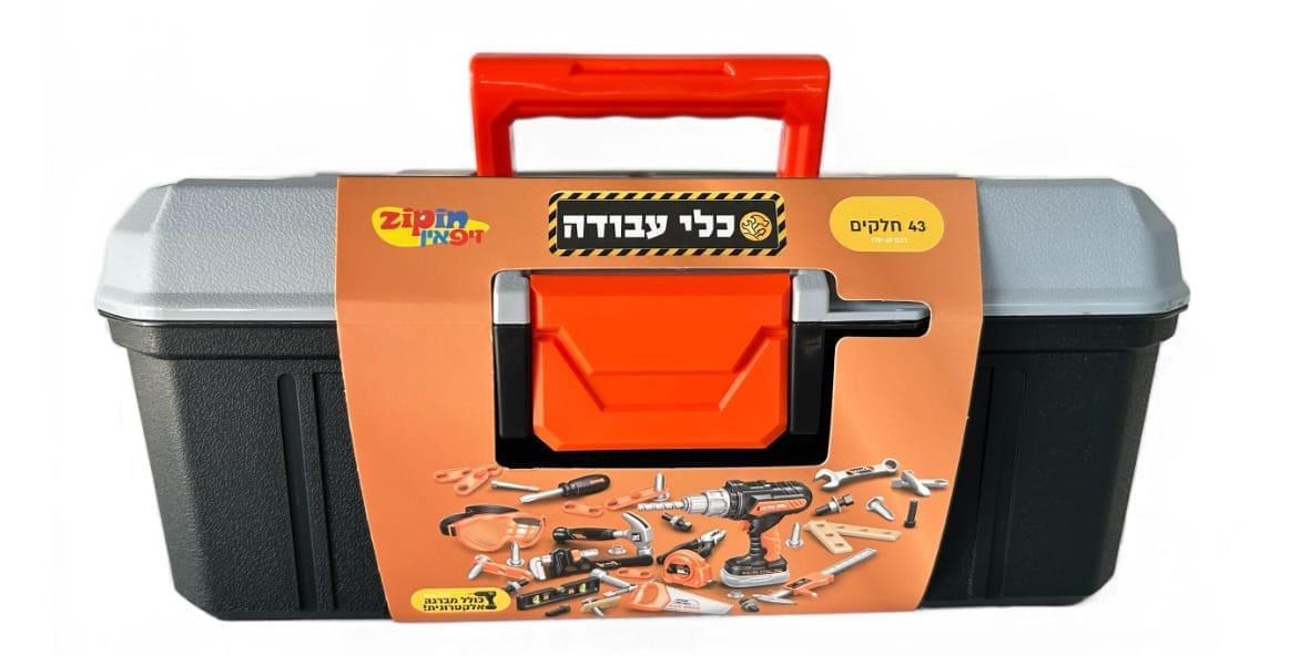 ארגז כלי עבודה עם מברגה חשמלית