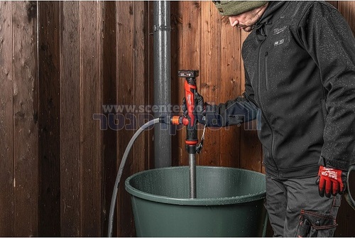 סט משאבה להעברה הוצאה ויניקת מים Milwaukee M12 Hydropass כולל סוללה ומטען מהיר