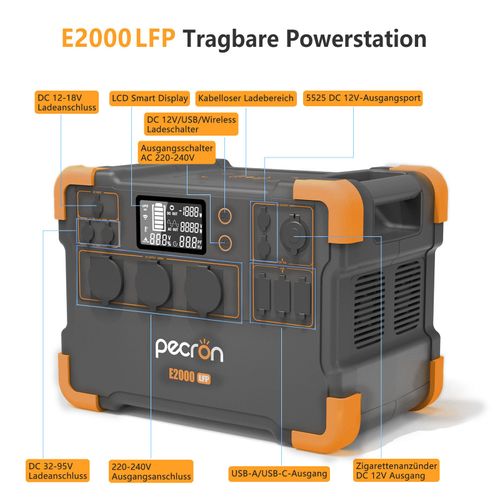 תחנת כח ניידת PECRON E2000LFP