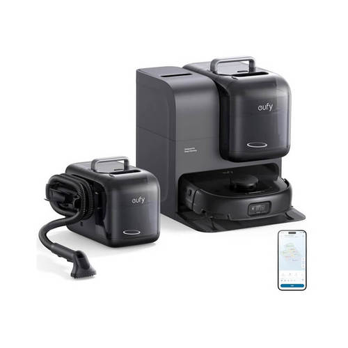 שואב אבק רובוטי משולב מכונת ניקוי לספות דגם OMNI E28 EUFY בצבע שחור