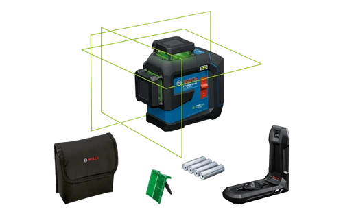 פלס לייזר צלב ירוק בוש GLL 80-33G – 3 קרניים (360°) 1065.500  Bosch