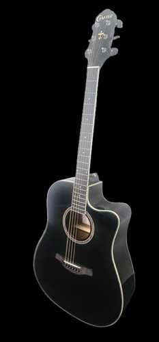 גיטרה אקוסטית מוגברת HD250 CE\BK עם Cutway בצבע שחור + תיק מרופד מבית CRAFTER