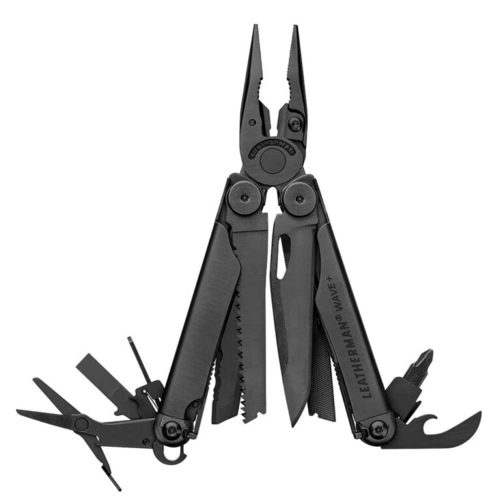 לדרמן WAVE PLUS שחור Leatherman + נרתיק בבליסטר (934835)