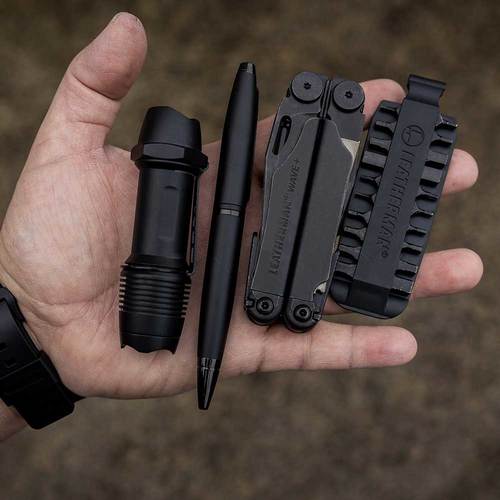 לדרמן WAVE PLUS שחור Leatherman + נרתיק בבליסטר (934835)