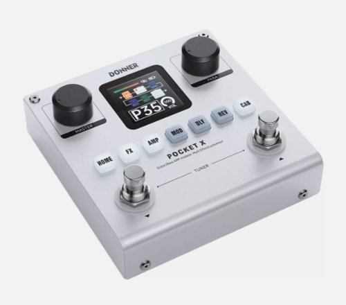 מולטי אפקט לגיטרה EC7031 כולל מדמה מגברים/קבינות DONNER POCKET X