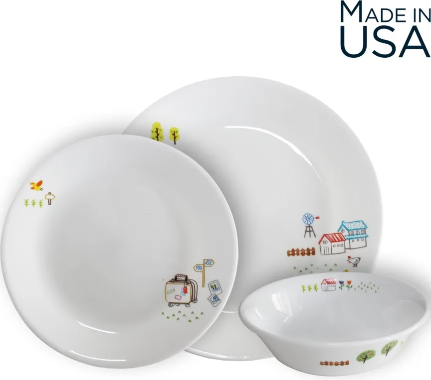 סט 18 חלקים קורנינג איזי וויקאנד | Corning Ware Easy Weekend