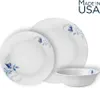 סט צלחות 18 חלקים, קורנינג בלו פלורל | Corning Ware Blue Floral