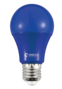 OMEGA E27 כחול אור 9W A60 לד