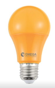 נורת OMEGA E27 כתום אור 9W A60 לד