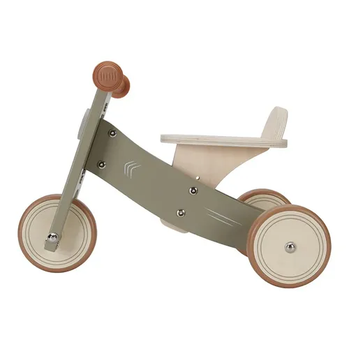 מבט מהצד על בימבה ירוק זית מעץ של Little Dutch