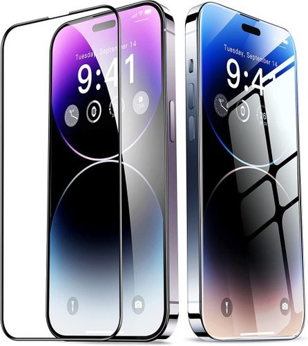 מגן מסך קדמי מלא מזכוכית ל- Apple iPhone 15 Pro Max