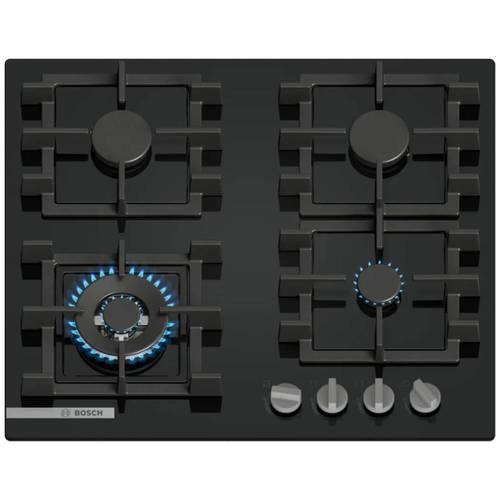 כיריים גז Bosch PNK6B6K40Y Serie 4 זכוכית שחורה | ספרד