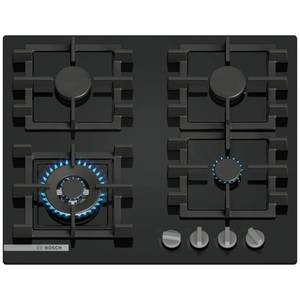 כיריים גז Bosch PNK6B6K40Y Serie 4 זכוכית שחורה | ספרד